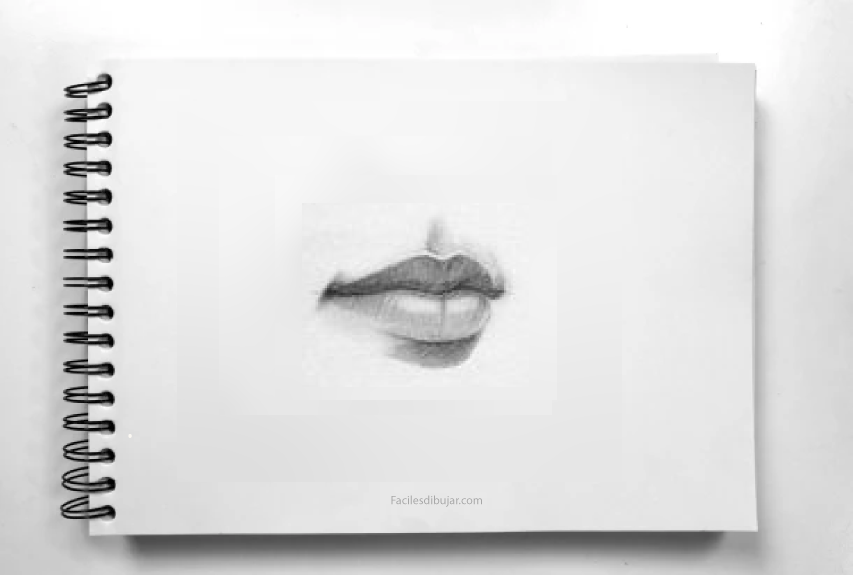 Como dibujar labios realistas - Fácil es dibujar