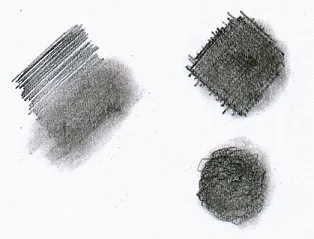 técnica de sombreado, suavizado, con un difuminador o papel se difuminan las lineas