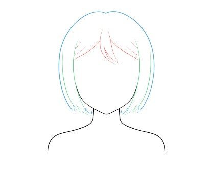 Como dibujar cabello / anime y manga – mujer - Fácil es dibujar