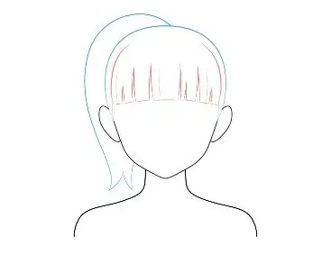 Como dibujar cabello anime manga mujer 