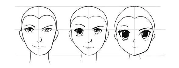 Como dibujar cabezas y caras / anime y manga - Fácil es dibujar