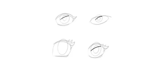 Como dibujar ojos / anime y manga - Fácil es dibujar