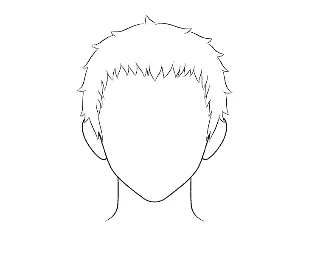 Como dibujar cabello anime y manga hombre 