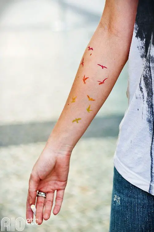 Tatuajes con acuarelas