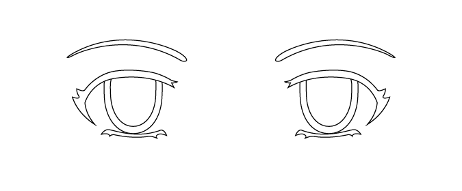 Cómo dibujar la forma básica de ojos anime paso a paso
