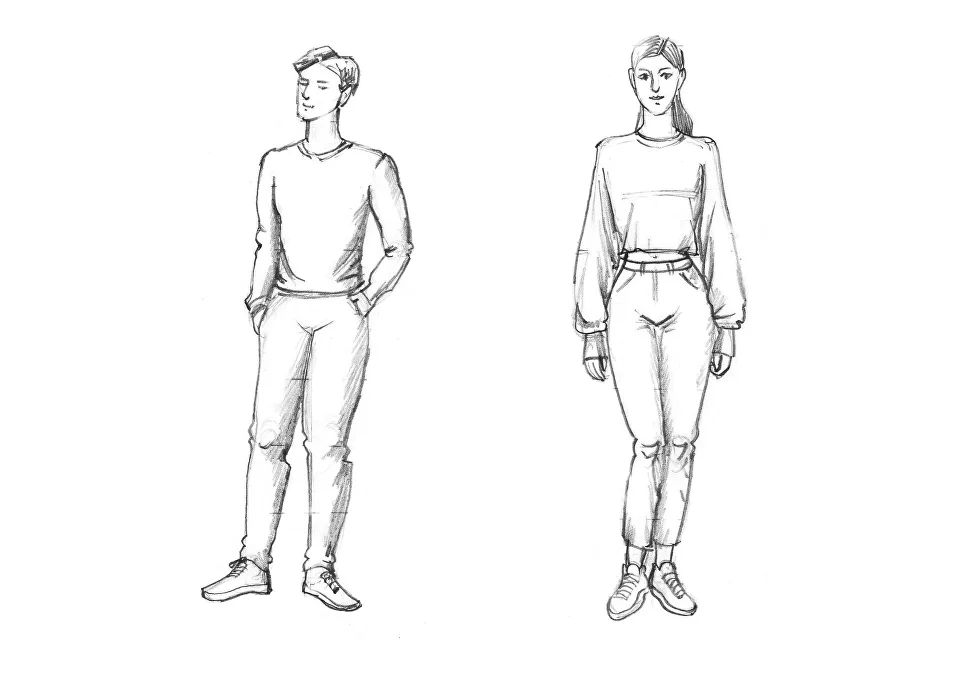 diferencias cuerpo humano hombre mujer proporciones dibujo