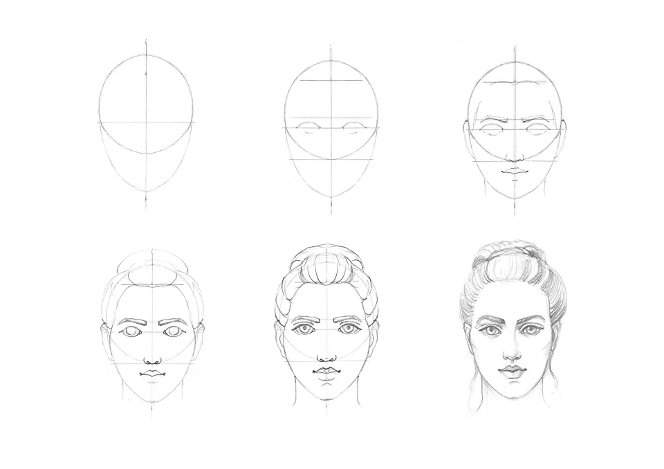 dibujar cara facil paso a paso proporciones rostro