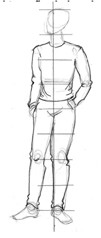 dibujo persona facil con ropa paso a paso