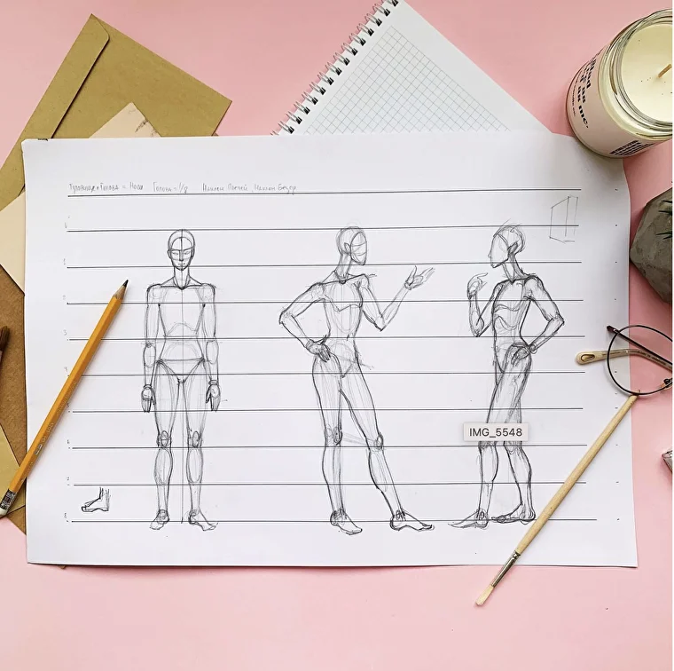 proporciones cuerpo humano dibujo ejemplos poses